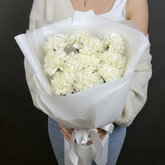 Моно-букет из 11 диантусов